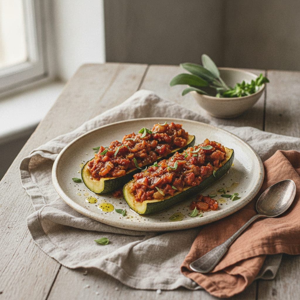 Gefüllte Zucchini – Zucchine Ripiene