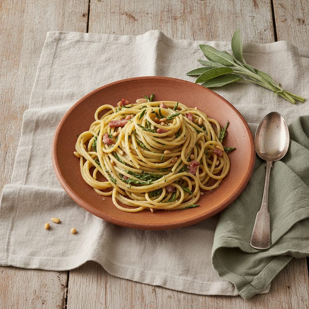 Spaghetti con Agretti